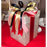 Dalmazio Design Bling Envelope Box with Ribbon Decor Rental